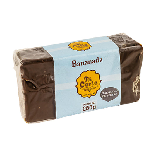 BANANADA SEM AÇÚCAR BARRA 250G