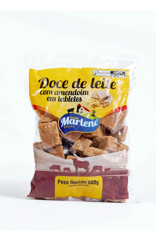 Doce De Leite Com Amendoim Tabletes 500g Dona Marlene Doces