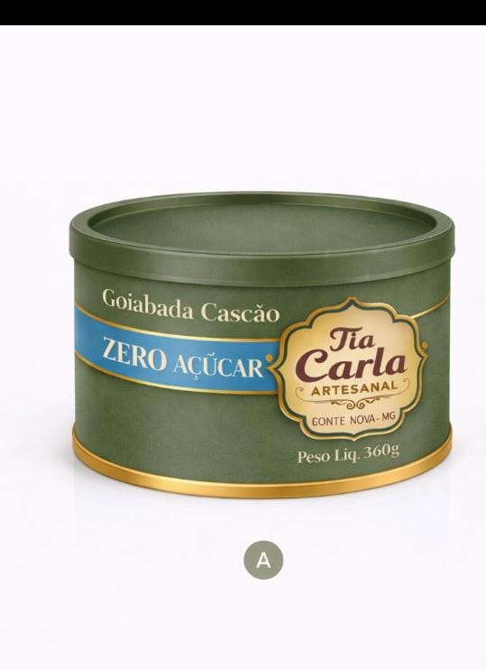 Goiabada cascão Tia Carla ZERO AÇUCAR 360g.