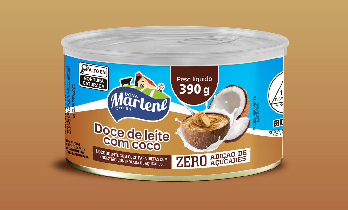 DOCE DE LEITE COM COCO ZERO 390gG