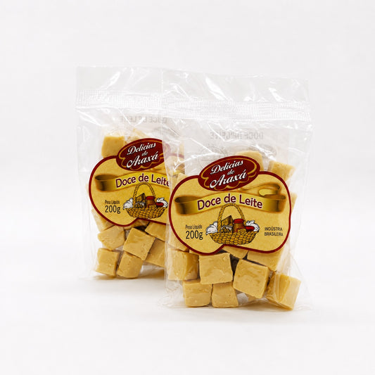 Doce de leite puro em tablete 200g.